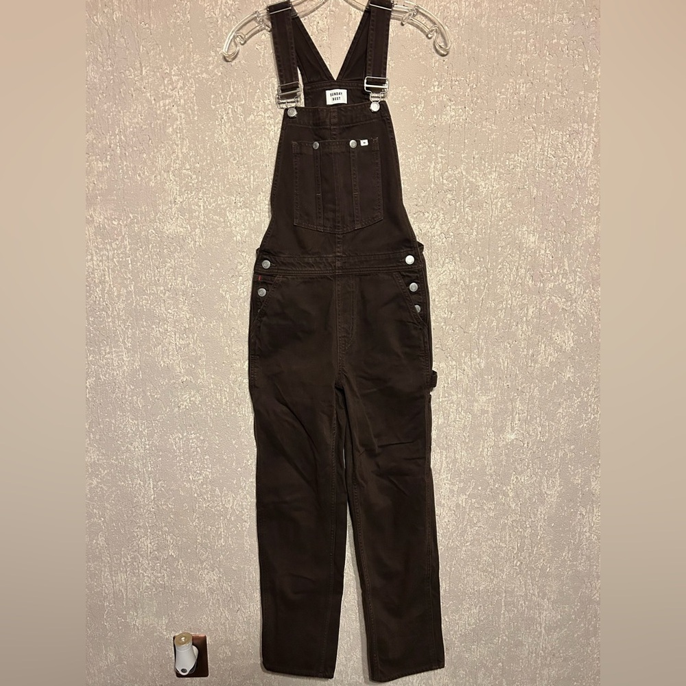 Sunday Best Black Utility Overalls Jumpsuit